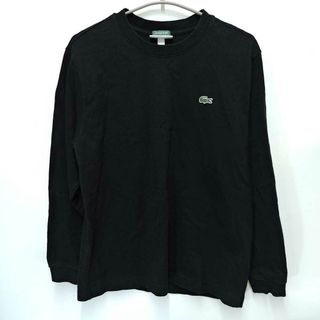 ラコステ(LACOSTE)のラコステ ビームス 別注 ビッグ ワニ ロングスリーブ 長袖 カットソー USサイズXS ブラック TH703PL ユニセックス LACOSTE(その他)