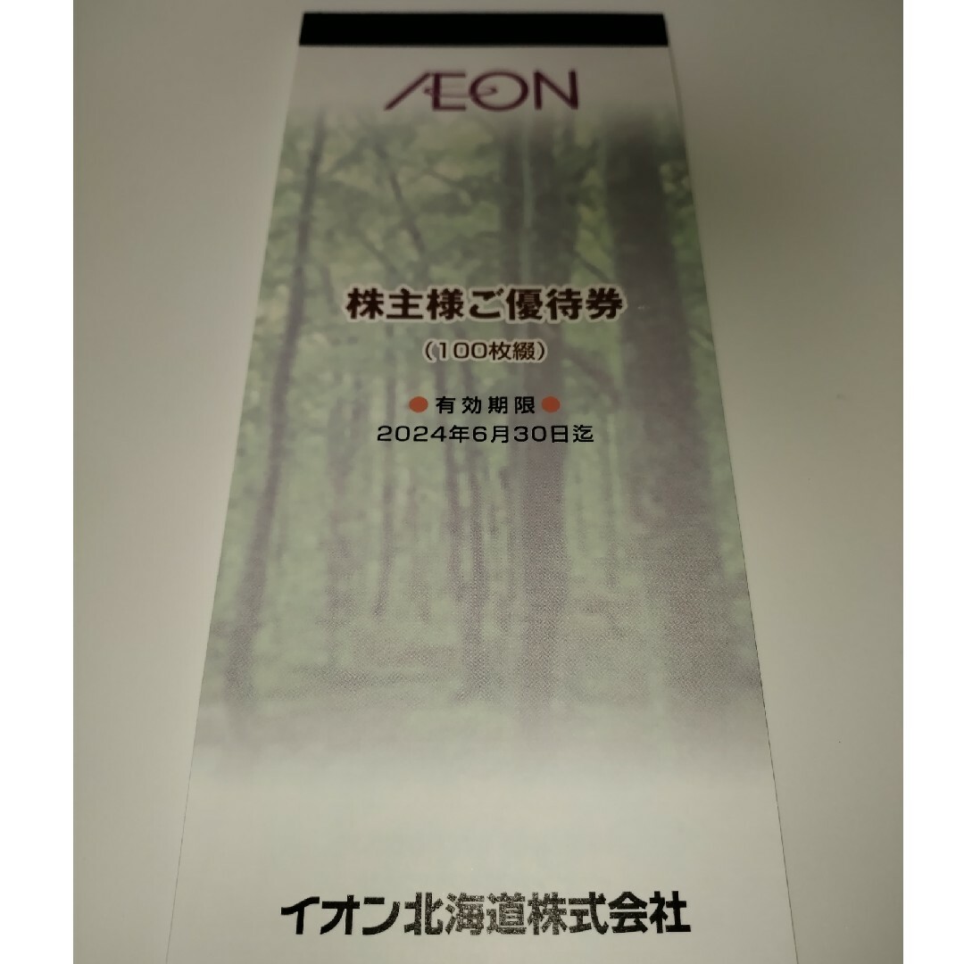 1万円分　イオン北海道　株主優待　フジ　イオン　グループ　管理２ チケットの施設利用券(その他)の商品写真