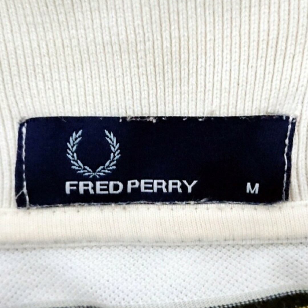 FRED PERRY(フレッドペリー)の定番モデル フレッドペリー ワンポイント 刺繍 ロゴ ボーダー 半袖 ポロシャツ メンズのトップス(ポロシャツ)の商品写真