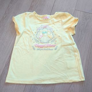 mezzo piano - ＊美品＊メゾピアノ リボン付きシェルモチーフTシャツ 130