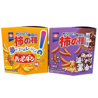 カメダセイカ(亀田製菓)の【東京おかしランド限定】　柿の種　ハッピーターン味　追いがけ醤油味　亀田製菓(菓子/デザート)