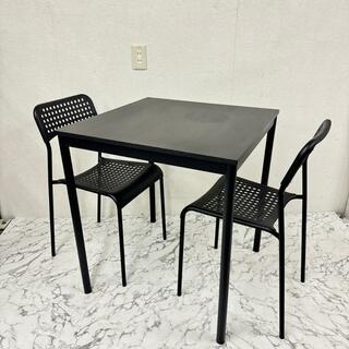 17080 ダイニングテーブルセット　3点セット IKEA(ダイニングテーブル)