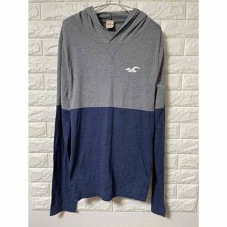 ホリスター(Hollister)のHOLLISTER ホリスター 薄手パーカー バイカラー XLサイズ 美品(パーカー)