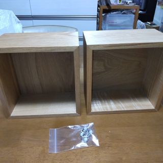 ムジルシリョウヒン(MUJI (無印良品))の無印良品　壁に付けられる家具　箱　2マス(その他)