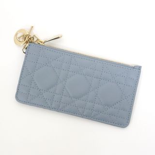 クリスチャンディオール(Christian Dior)の【Christian Dior】ディオール スモールカードジップホルダー S04780NMJ クラウドブルー ラムスキン/tm08564ar(パスケース/IDカードホルダー)