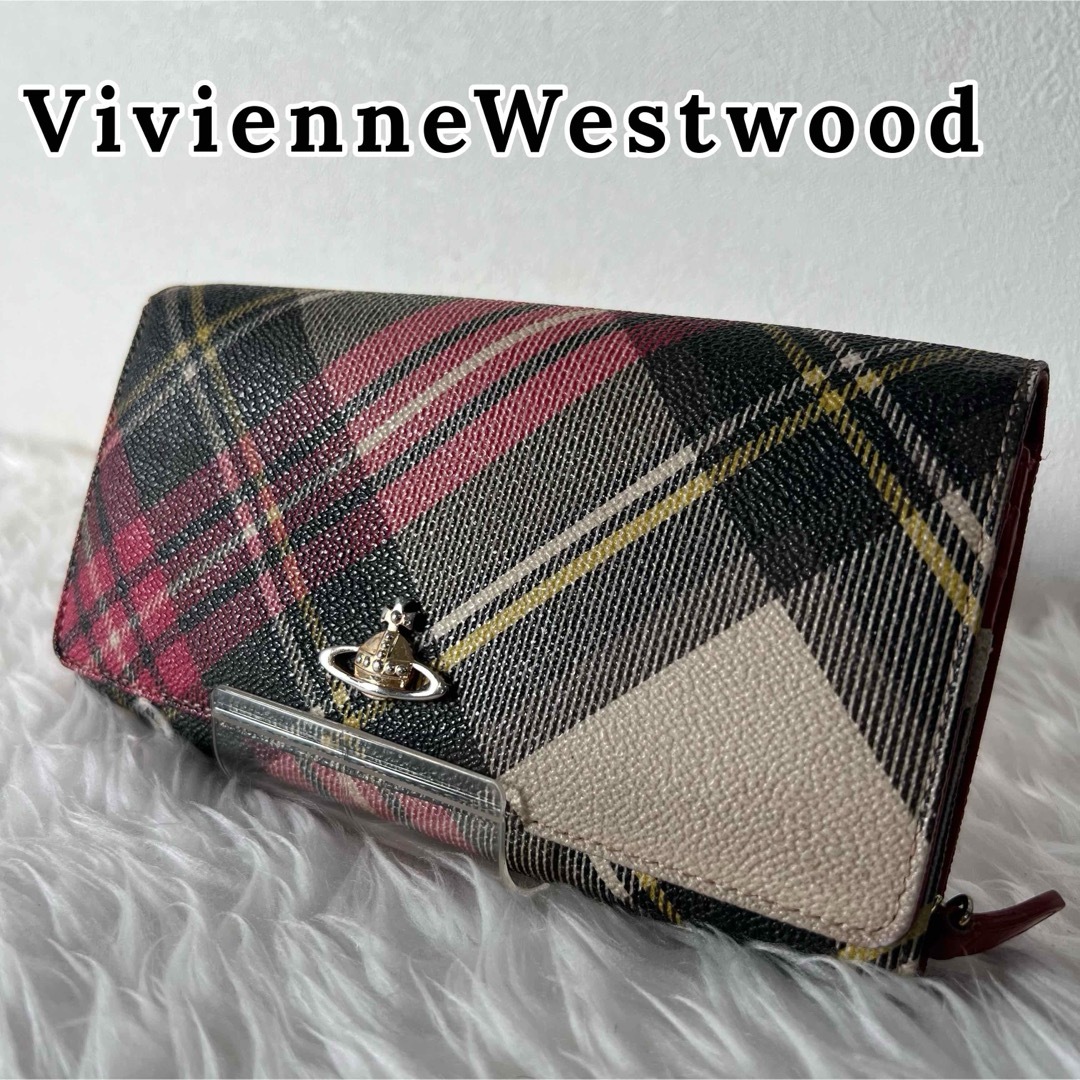 Vivienne Westwood(ヴィヴィアンウエストウッド)の♡美品♡ ヴィヴィアンウエストウッド 長財布 総柄 オーヴ イタリア製 レディースのファッション小物(財布)の商品写真