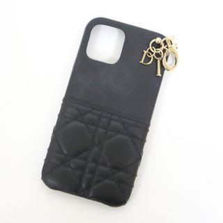 ディオール(Dior)の【Dior】ディオール カナージュ レディディオール iPhone12ケース ブラック レザー/tm08558ar(iPhoneケース)