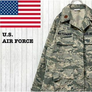 US AIR FORCE アメリカ空軍　カモフラージュ　ミリタリー　シャツ　6S(ミリタリージャケット)