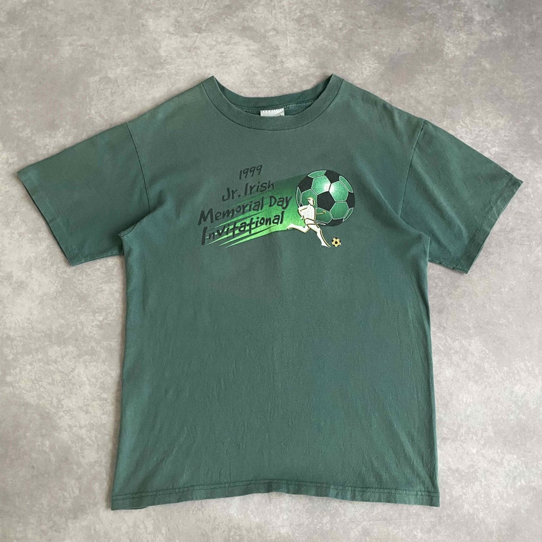 Reebok(リーボック)の90's USA製 Reebok リーボック soccer プリント Tシャツ メンズのトップス(Tシャツ/カットソー(半袖/袖なし))の商品写真