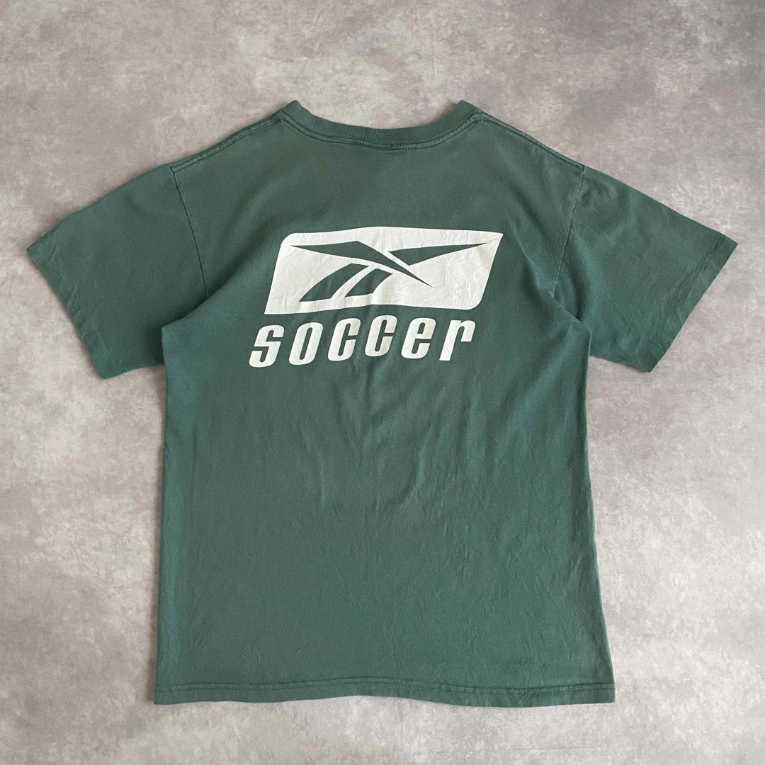 Reebok(リーボック)の90's USA製 Reebok リーボック soccer プリント Tシャツ メンズのトップス(Tシャツ/カットソー(半袖/袖なし))の商品写真