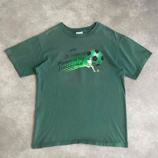 リーボック(Reebok)の90's USA製 Reebok リーボック soccer プリント Tシャツ(Tシャツ/カットソー(半袖/袖なし))