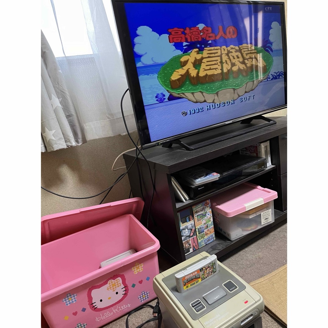 スーパーファミコン(スーパーファミコン)のSFCスーパーファミコンソフト 高橋名人の大冒険島1.2セット エンタメ/ホビーのゲームソフト/ゲーム機本体(家庭用ゲームソフト)の商品写真