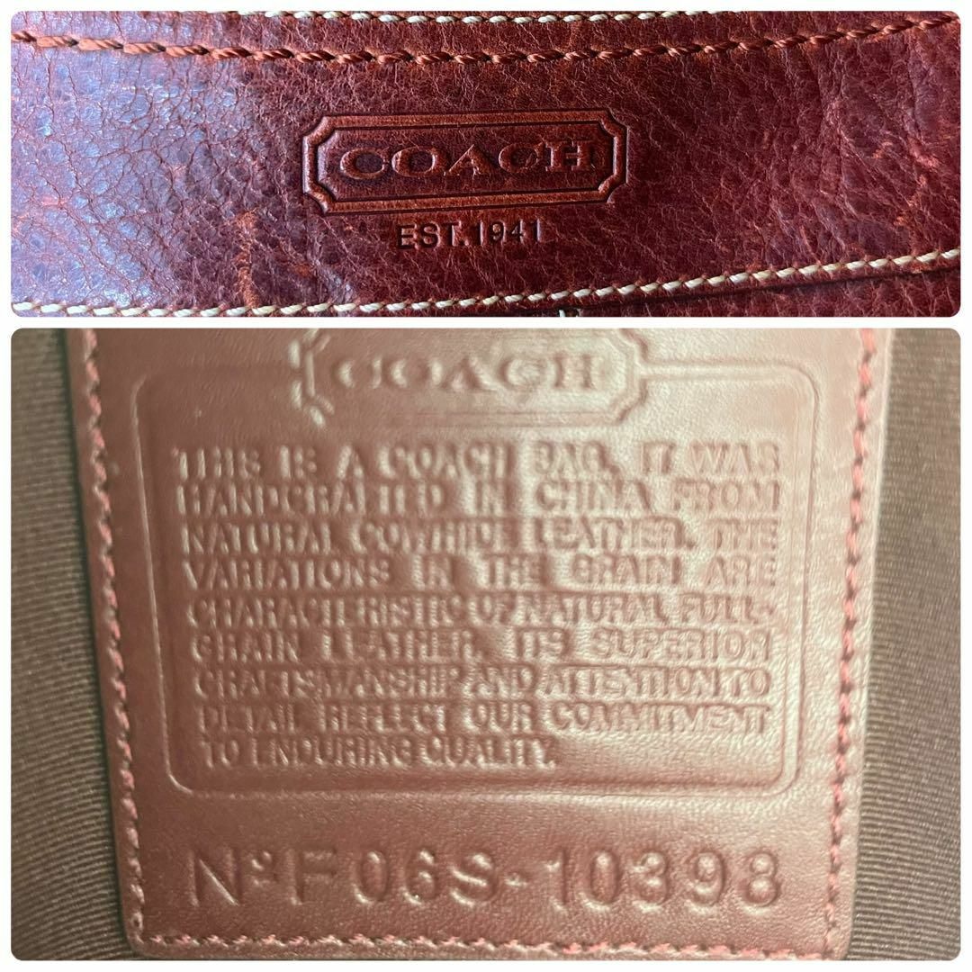 COACH(コーチ)の正規品　COACH　コーチ　オールレザー　斜めがけショルダーバッグ　人気 レディースのバッグ(ショルダーバッグ)の商品写真