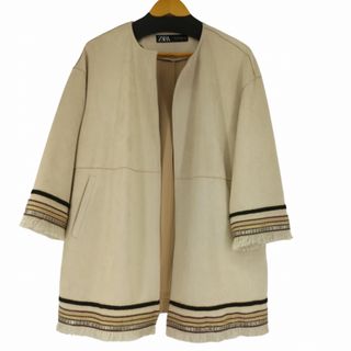 ザラ(ZARA)のZARA(ザラ) フェイクスウェードノーカラージャケット レディース アウター(その他)