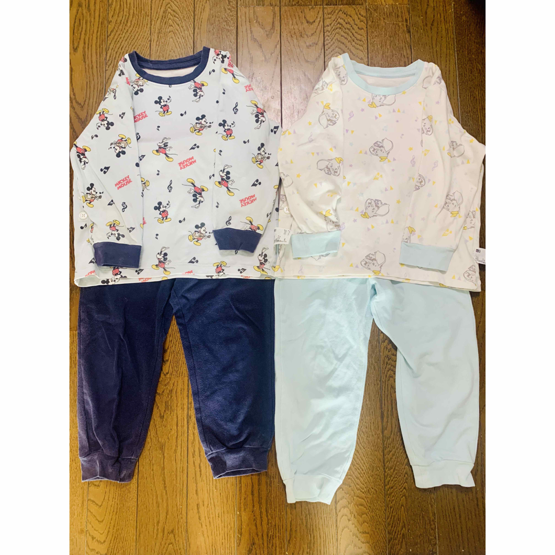 UNIQLO(ユニクロ)のユニクロパジャマ　2枚セット キッズ/ベビー/マタニティのキッズ服男の子用(90cm~)(パジャマ)の商品写真