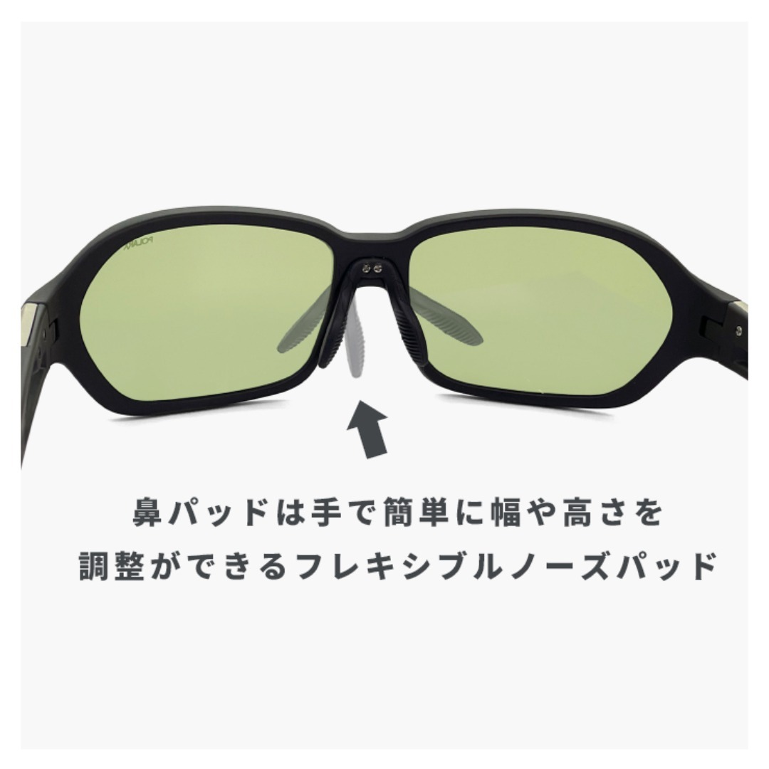 SMITH(スミス)の【新品】 日本製 SMITH Aura オーラ Matte Black X-Light Green 37 スミス 明るい 偏光サングラス 釣り 釣り用 メーカー ブランド おすすめ 偏光 レンズ スポーツサングラス メンズ 黒 ブラック フレーム 朝 夕方 曇り 薄い色 メンズのファッション小物(サングラス/メガネ)の商品写真