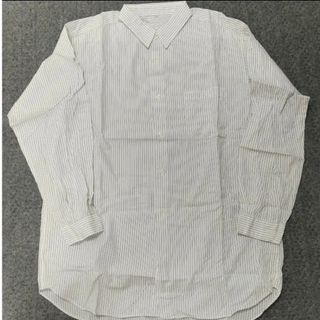MUJI (無印良品) - 未使用 ピンストライプシャツ レギュラー 長袖 紳士 L 無印良品 アウトレット