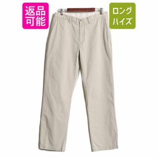 ラルフローレン(Ralph Lauren)のポロ ラルフローレン コットン チノ パンツ メンズ 33 32 / 古着 スラックス ノータック ストレート ポロチノ チノパン アーミー タイプ 茶(チノパン)