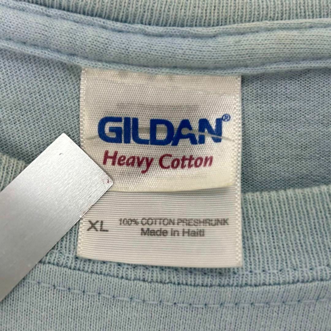 GILDAN(ギルタン)のヴィンテージ アニマルプリント 牛 半袖 Tシャツ ライトブルー XL メンズのトップス(Tシャツ/カットソー(半袖/袖なし))の商品写真