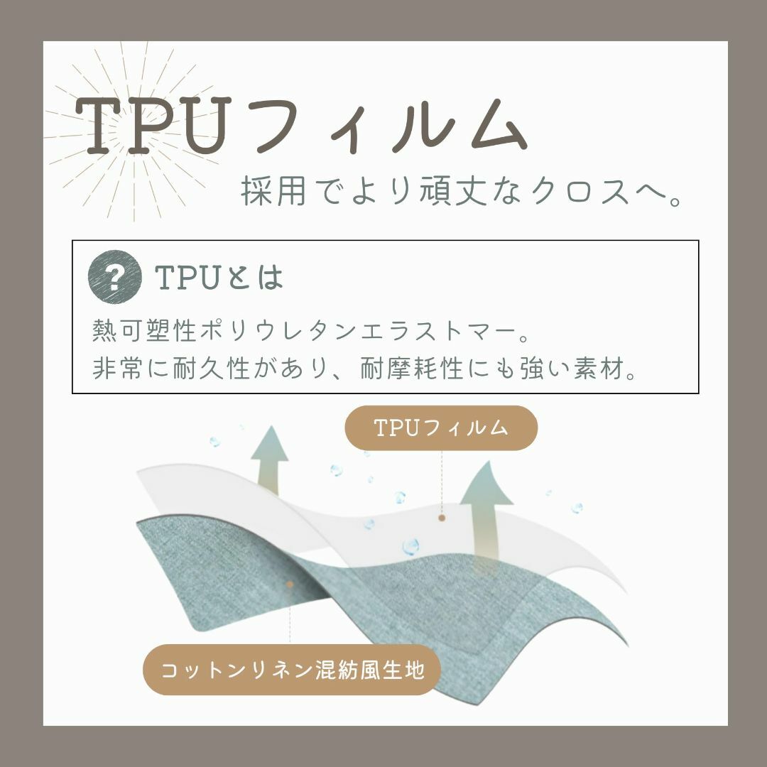 【色: グレー】starink テーブルクロス 北欧 長方形 正方形 撥水 防水 インテリア/住まい/日用品のキッチン/食器(その他)の商品写真