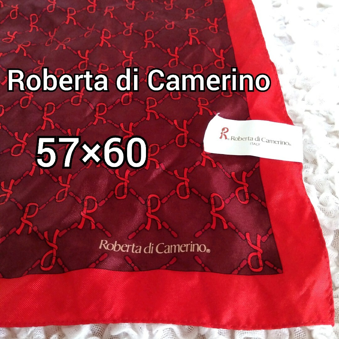 ROBERTA DI CAMERINO(ロベルタディカメリーノ)の【未使用】　シルク100%　スカーフ　Roberta di Camerino レディースのファッション小物(バンダナ/スカーフ)の商品写真