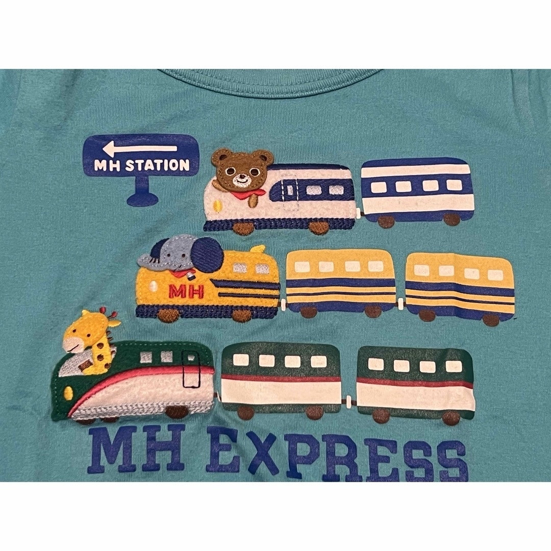 mikihouse(ミキハウス)のMIKI HOUSE  Tシャツ&ボトムス セット　100 キッズ/ベビー/マタニティのキッズ服男の子用(90cm~)(パンツ/スパッツ)の商品写真