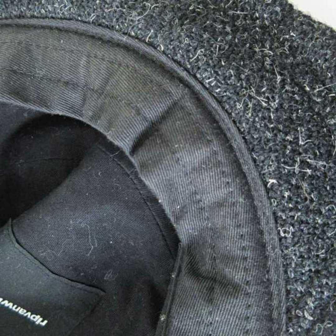 ripvanwinkle(リップヴァンウィンクル)のリップヴァンウィンクル ワークキャップ ツイード ウール ブラック 黒 F メンズの帽子(キャップ)の商品写真