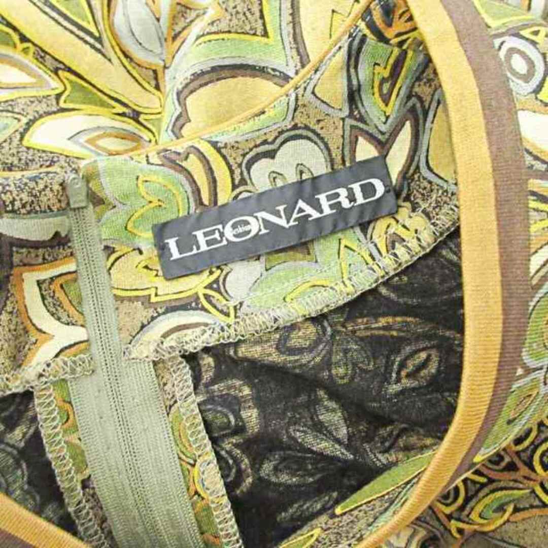 LEONARD(レオナール)のレオナール Fashion 90S ヴィンテージ シルク混 長袖 カットソー L レディースのトップス(カットソー(長袖/七分))の商品写真