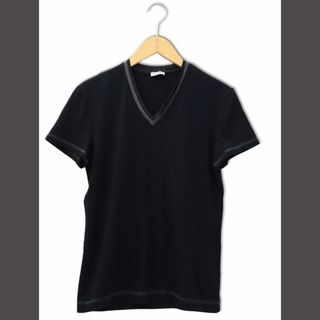 ドルチェアンドガッバーナ(DOLCE&GABBANA)のドルチェ&ガッバーナ ドルガバ Vネック 半袖 Tシャツ XS ブラック(Tシャツ/カットソー(半袖/袖なし))