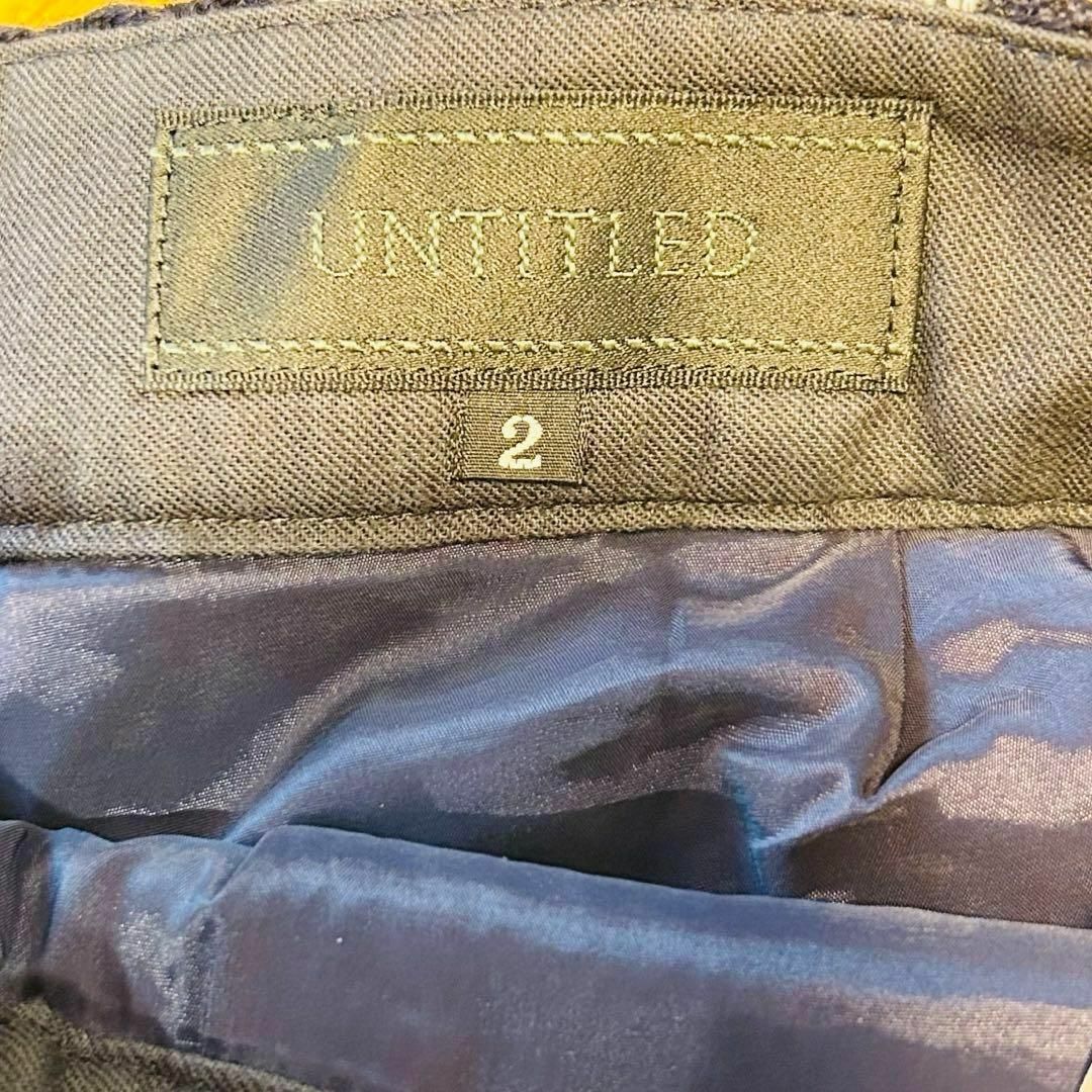 UNTITLED(アンタイトル)のUNTITLEDアンタイトルチェックショートパンツ　2サイズ(M)ダークネイビー レディースのパンツ(ショートパンツ)の商品写真