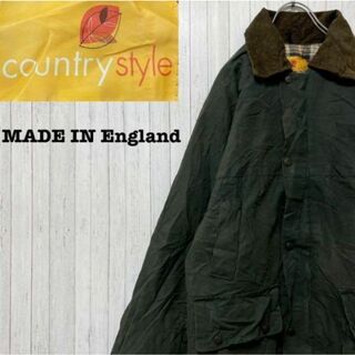 countrystyle イングランド製　オイルドジャケット　グリーン　34