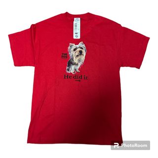 90s DEAD STOCK THE DOG Tシャツ M ヨークシャテリア(Tシャツ/カットソー(半袖/袖なし))