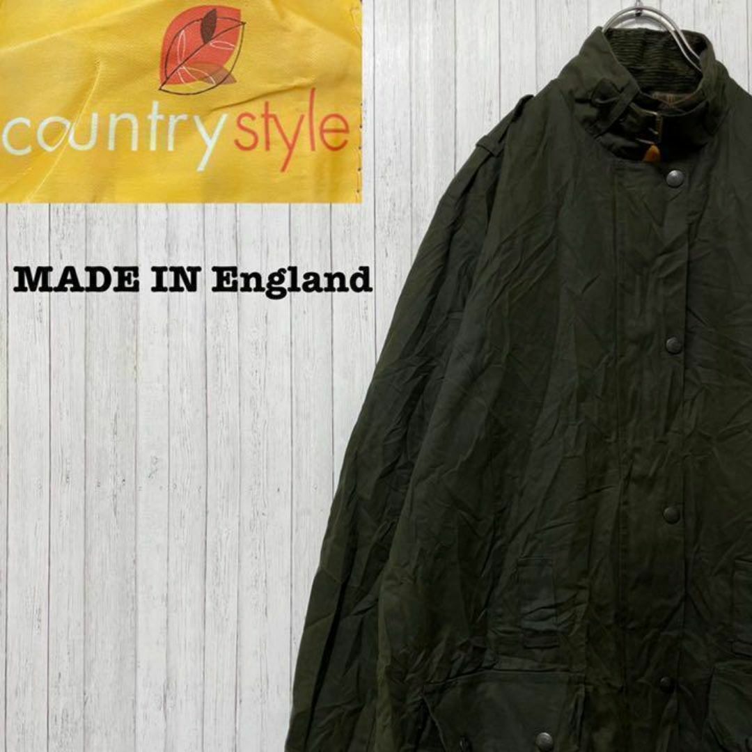 countrystyle イングランド製　オイルドジャケット　グリーン　14 レディースのジャケット/アウター(その他)の商品写真