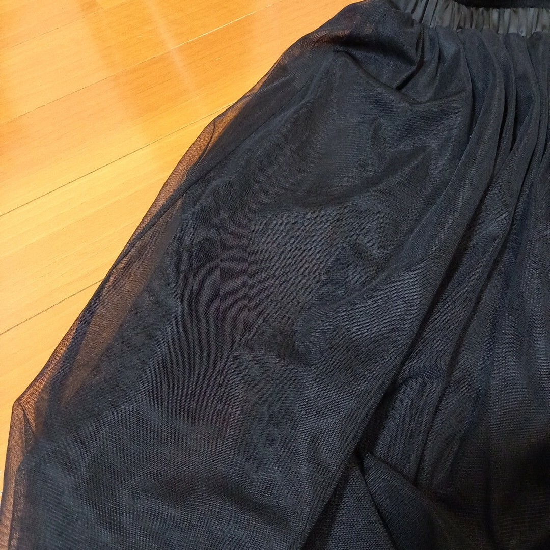 レディース　チュールスカート　Mサイズ レディースのスカート(ひざ丈スカート)の商品写真