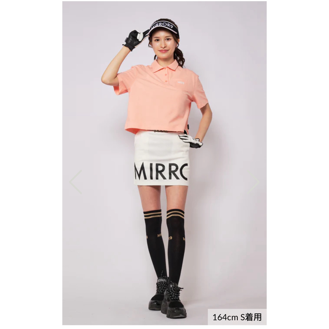 mirror9(ミラーナイン)のミラーナイン　mirror9 Big logo skirt Sサイズ スポーツ/アウトドアのゴルフ(ウエア)の商品写真