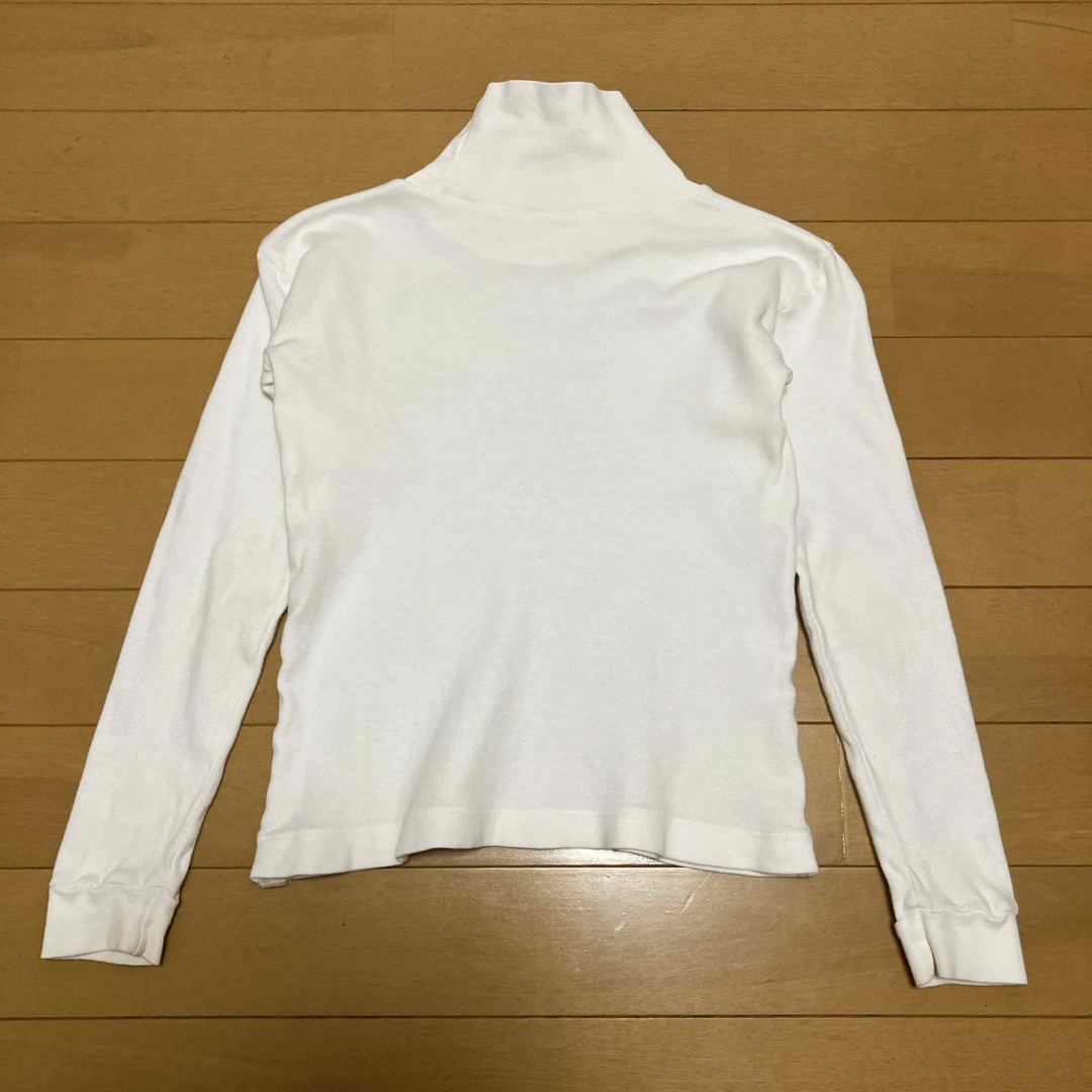 タートルネックTシャツ　ホワイト　MOVEMENT キッズ/ベビー/マタニティのキッズ服女の子用(90cm~)(Tシャツ/カットソー)の商品写真