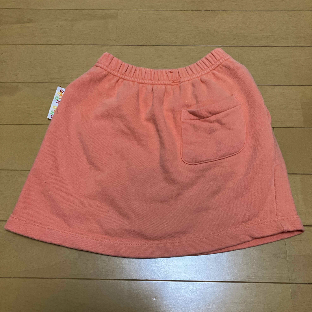 スカート　オレンジ　SNOB HOUSE   120 キッズ/ベビー/マタニティのキッズ服女の子用(90cm~)(スカート)の商品写真