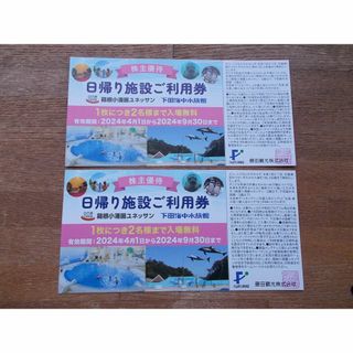 ユネッサン無料入場券（パスポート）２枚（４名分）　藤田観光(遊園地/テーマパーク)