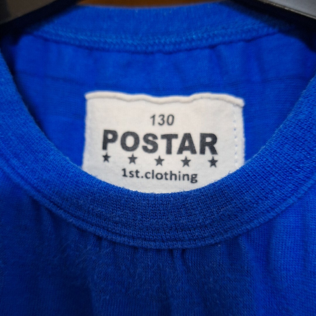 POSTAR(ポスター)のPOSTAR Tシャツ 130 青 キッズ/ベビー/マタニティのキッズ服男の子用(90cm~)(Tシャツ/カットソー)の商品写真