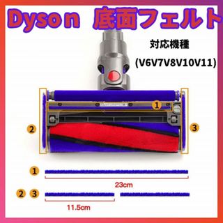 Dyson ダイソン 底面 フェルト 交換 互換品ソフトローラークリーナーヘッド