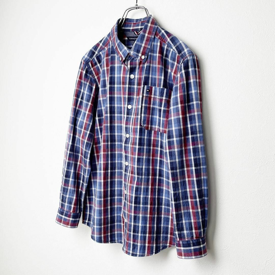 TOMMY HILFIGER(トミーヒルフィガー)のTommy Hilfiger ボタンダウン 長袖シャツ ブラウス チェックシャツ レディースのトップス(シャツ/ブラウス(長袖/七分))の商品写真