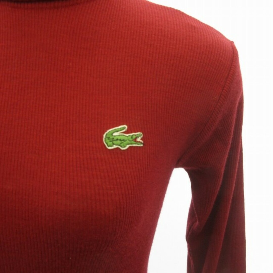 LACOSTE(ラコステ)のラコステ 70s ヴィンテージ ウール ニット セーター 約XS 赤 ■GY09 レディースのトップス(ニット/セーター)の商品写真