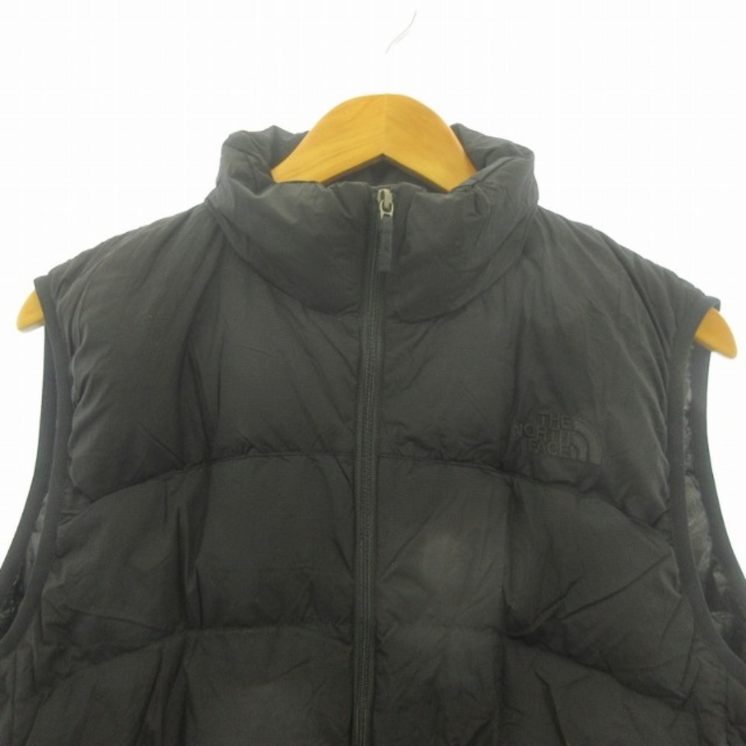 THE NORTH FACE(ザノースフェイス)のザノースフェイス タグ付 ダウンベスト ブルゾン 黒 ブラック L ■GY09 メンズのジャケット/アウター(ダウンベスト)の商品写真