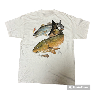90s00s DEAD STOCK GUY HARVEY 魚プリント Tシャツ(Tシャツ/カットソー(半袖/袖なし))
