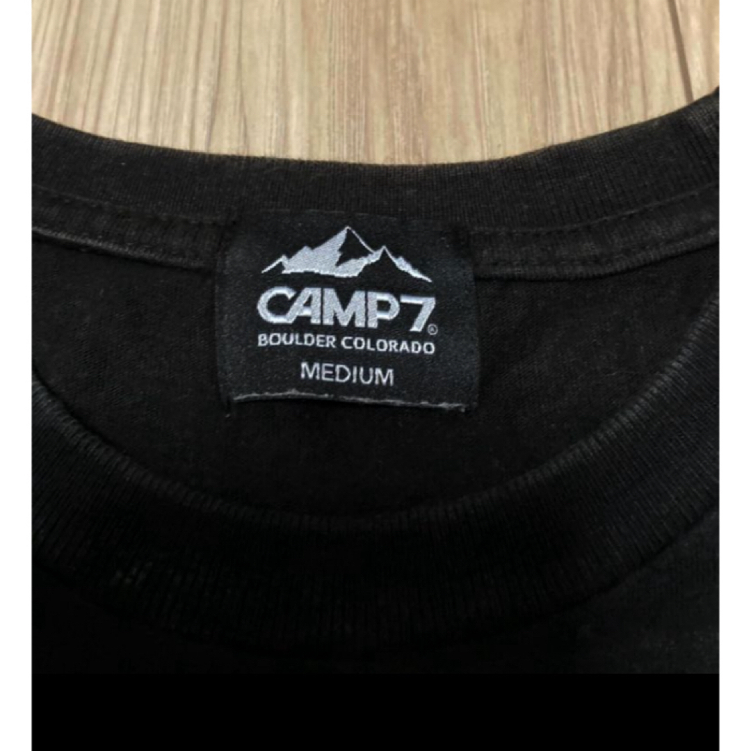 CAMP7ブラックコットンT メンズのトップス(Tシャツ/カットソー(半袖/袖なし))の商品写真