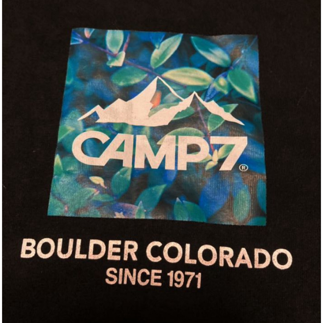 CAMP7ブラックコットンT メンズのトップス(Tシャツ/カットソー(半袖/袖なし))の商品写真