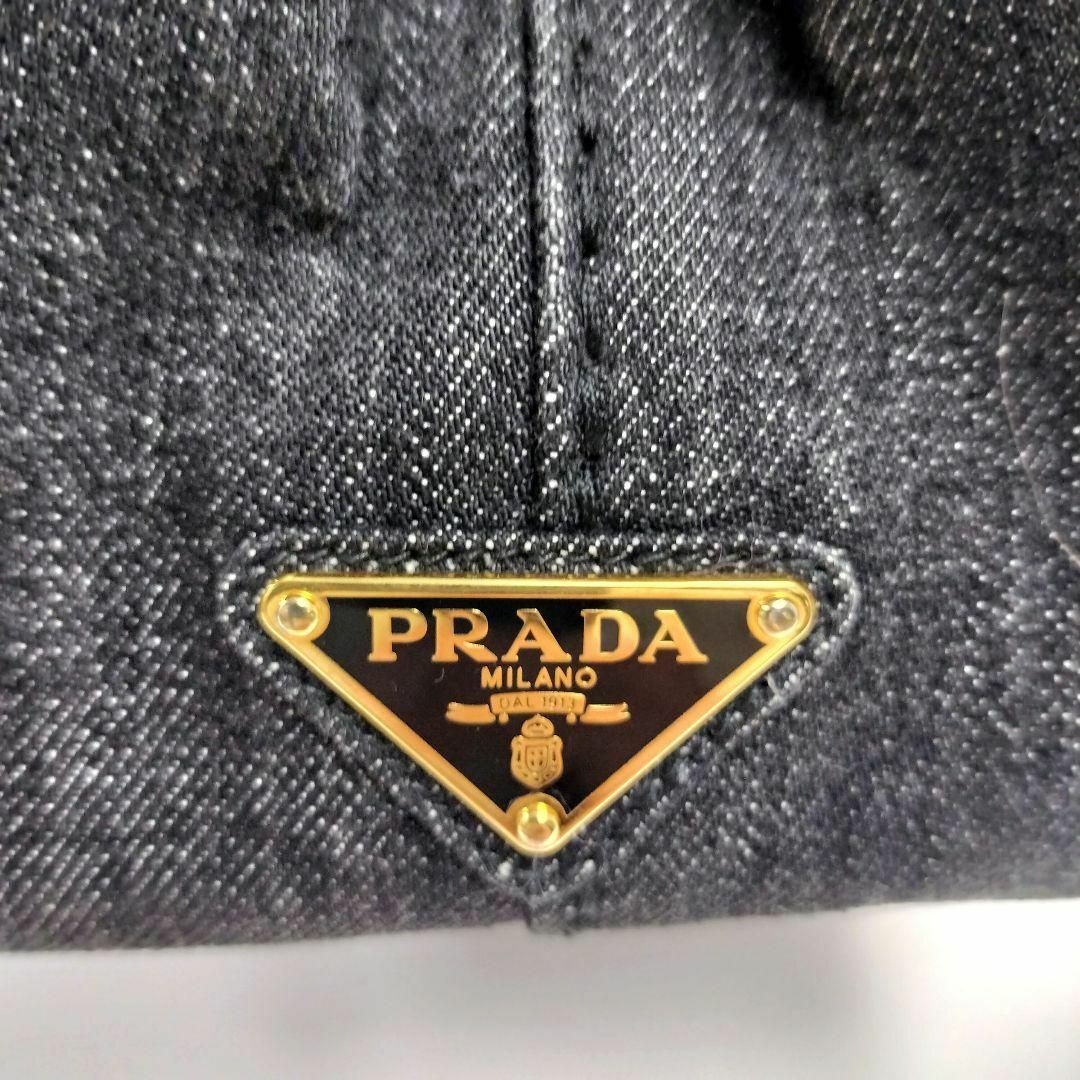 PRADA(プラダ)のプラダ　カナパ　２WAY　デニム　ハンド　バッグ レディースのバッグ(ハンドバッグ)の商品写真