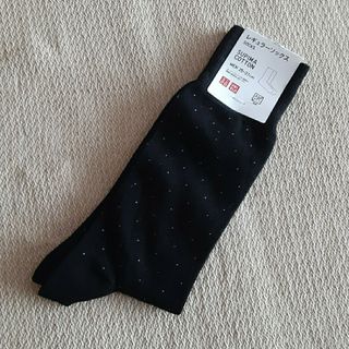 ユニクロ(UNIQLO)のユニクロ レギュラーソックス  メンズ 25ー27㎝ ブラック 黒 新品 2足(ソックス)