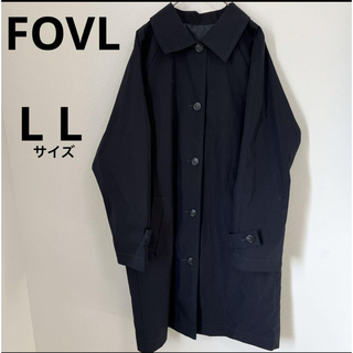 【美品】FOVL スプリングコート LLサイズ オーバーサイズ  ネイビー(スプリングコート)