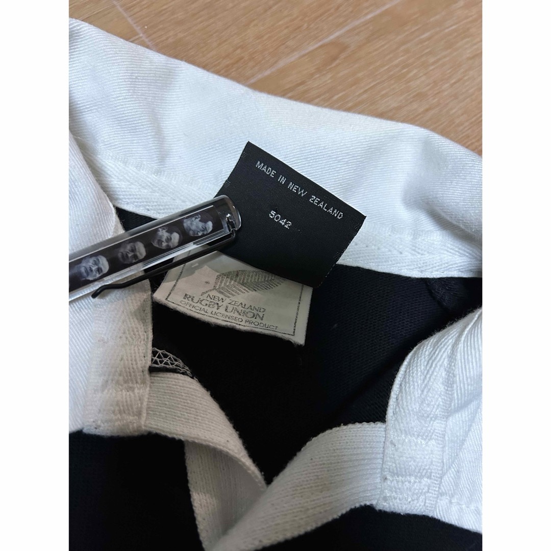 CANTERBURY(カンタベリー)の90s NZ製 CANTERBURY ALL BLACKS ラガーシャツ 40 メンズのトップス(Tシャツ/カットソー(七分/長袖))の商品写真